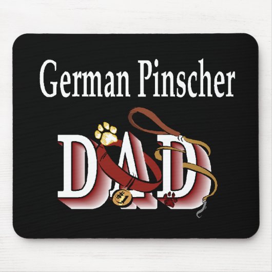 Duits Pinscher Dad Gifts Muismat (Voorkant)