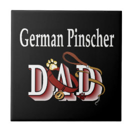 Duits Pinscher Dad Tegeltje