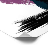 Duits Pinscher Dog Portrait | Dog Portrait Wall P Poster (Hoek)