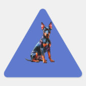 Duits Pinscher Dog Sticker (Voorkant)