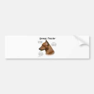 Duits Pinscher Geschiedenis Ontwerp Bumpersticker