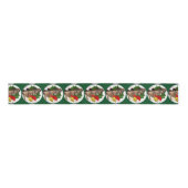 Duits Pinscher-kerstfeest Grosgrain Lint (Voorkant)