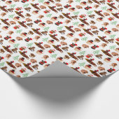 Duits Pinscher-kerstpapier Cadeaupapier (Hoek)