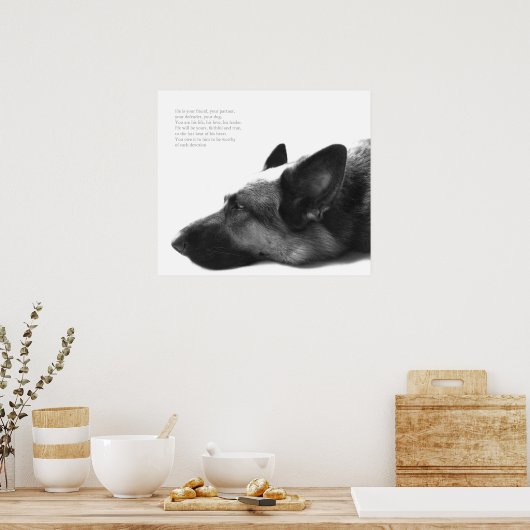 Duits Poster Shepherd (Keuken)