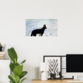 Duits Poster Shepherd (Thuiskantoor)