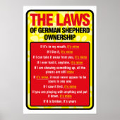 Duits Poster Shepherd (Voorkant)