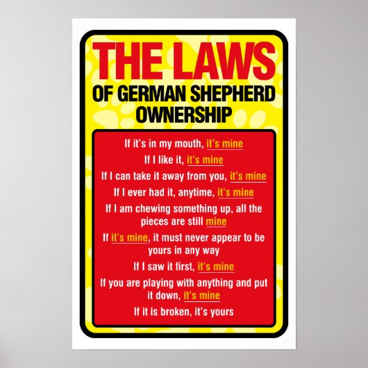 Duits Poster Shepherd (Voorkant)