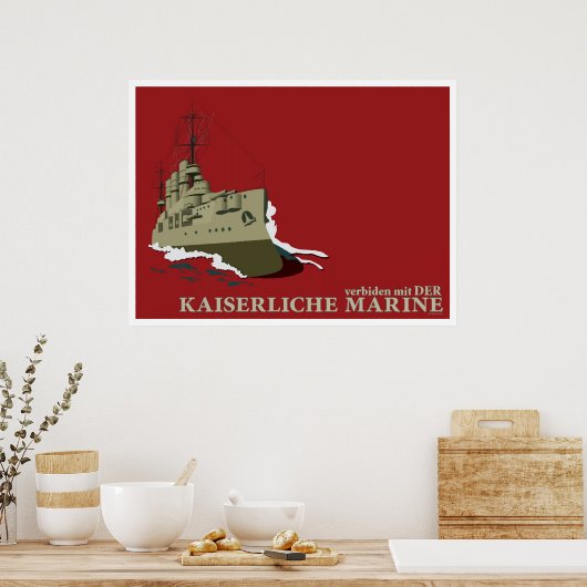Duits Poster uit de Eerste Wereldoorlog (aangepast (Keuken)