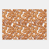 Duits Pretzels Patroon Inpakpapier Vel (Voorkant)