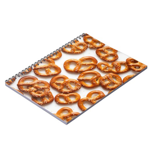 Duits Pretzels Patroon Notitieboek (Linkerzijde)