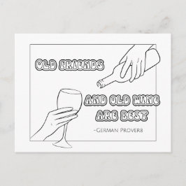 Duits Proverb Coloring Briefkaart