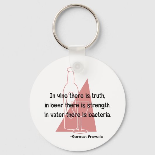 Duits Proverb - retro Sleutelhanger (Voorkant)