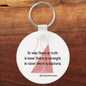 Duits Proverb - retro Sleutelhanger (Voorkant)