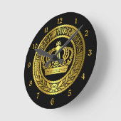 Duits/Prussiaans/God met ons/Gott Mit Uns/goud Ronde Klok (Hoek)