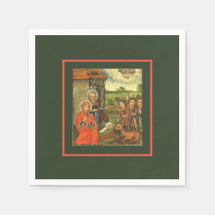 Duits RENAISSANCE NATIVITY Paper Napkin Servet