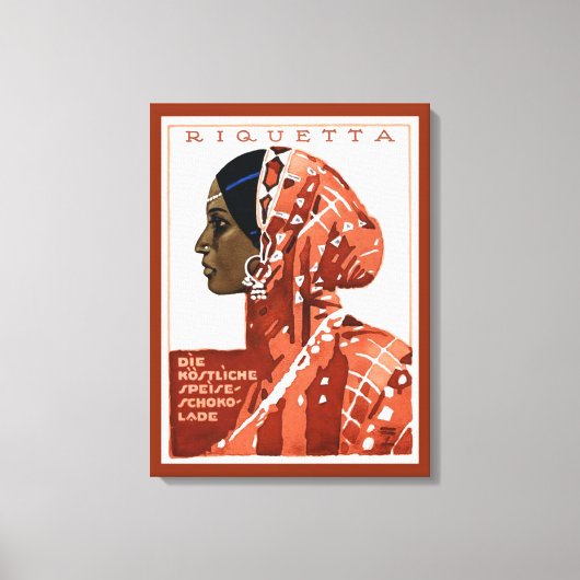  Duits Requetta Chocolate AD Canvas Afdruk (Voorkant)