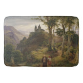 Duits romantisch landschap met kloostercomplex badmat (Voorkant)