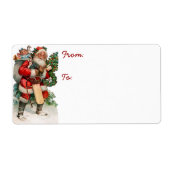 Duits Santa Gift Label Labels (Voorkant)