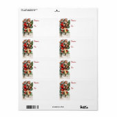 Duits Santa Gift Label Labels (Full Sheet)