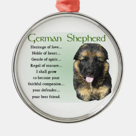 Duits Schapenerfgoed van de liefde Metalen Ornament