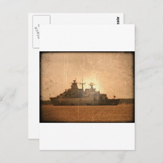 Duits schip briefkaart (Voorkant / Achterkant)