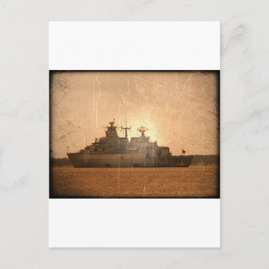 Duits schip briefkaart (Voorkant)