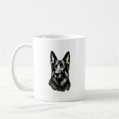 Duits Shepherd Black en Tan Koffiemok (Links)