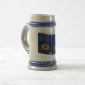Duits Shepherd Book Grey/Blue 18 oz Stein Bierpul (Voorkant links)