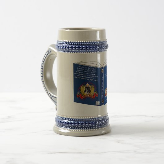 Duits Shepherd Book Grey/Blue 18 oz Stein Bierpul (Voorkant links)