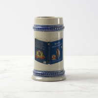 Duits Shepherd Book Grey/Blue 18 oz Stein