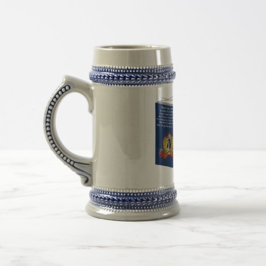 Duits Shepherd Book Grey/Blue 18 oz Stein Bierpul (Links)
