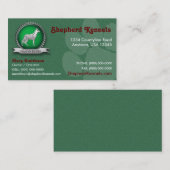 Duits Shepherd Breeder / Visitekaartje van Kennel (Voorkant / Achterkant)