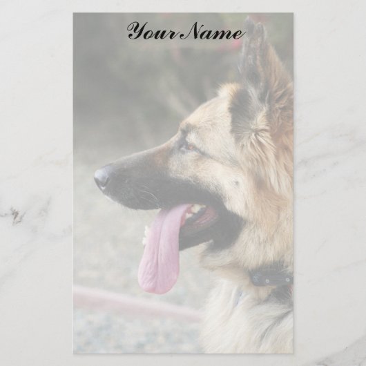 Duits Shepherd Briefpapier (Voorkant)