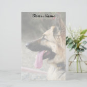 Duits Shepherd Briefpapier (Staand voorkant)