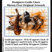Duits Shepherd Cowboy Sheriff Hond DP2R Découpage Tissuepapier