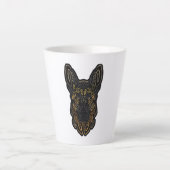 Duits Shepherd Design German Shepherd Gifts Dog O Latte Mok (Voorkant)