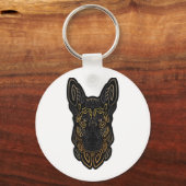 Duits Shepherd Design German Shepherd Gifts Dog O Sleutelhanger (Voorkant)
