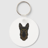 Duits Shepherd Design German Shepherd Gifts Dog O Sleutelhanger (Voorkant)