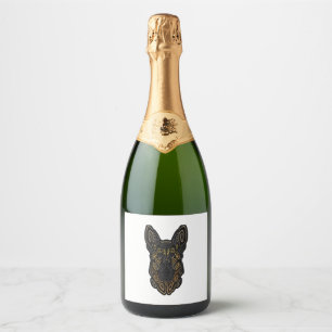 Duits Shepherd Design German Shepherd Gifts Dog O Sparkling Wijnetiket