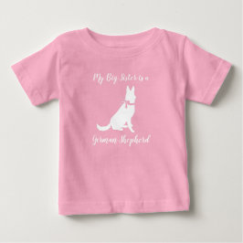 Duits Shepherd Dog Baby shower Pink Girl