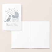 Duits Shepherd Dog Baby shower Pink Girl Folie Kaarten (Display)