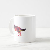 Duits Shepherd Dog Geometric Pattern Silhouette M Koffiemok (Voorkant links)