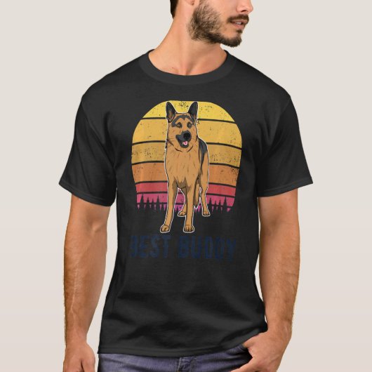 Duits Shepherd Dog GSD Hondenras T-shirt (Voorkant)