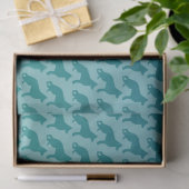 Duits Shepherd Dog Silhouettes Pattern Tissuepapier (Geschenk)