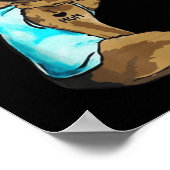 Duits Shepherd Dog Tattoo I Love Mam Moederdag Poster (Hoek)