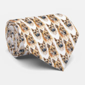 Duits Shepherd Dogs Pattern Stropdas (Opgerold)