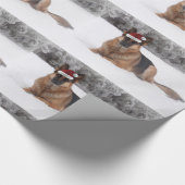 Duits Shepherd Holiday Wrapping Paper Cadeaupapier (Hoek)