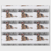 Duits Shepherd Holiday Wrapping Paper Cadeaupapier (Vlak)