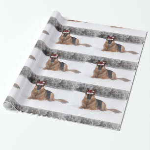 Duits Shepherd Holiday Wrapping Paper Cadeaupapier