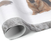 Duits Shepherd Holiday Wrapping Paper Cadeaupapier (Rol Hoek)